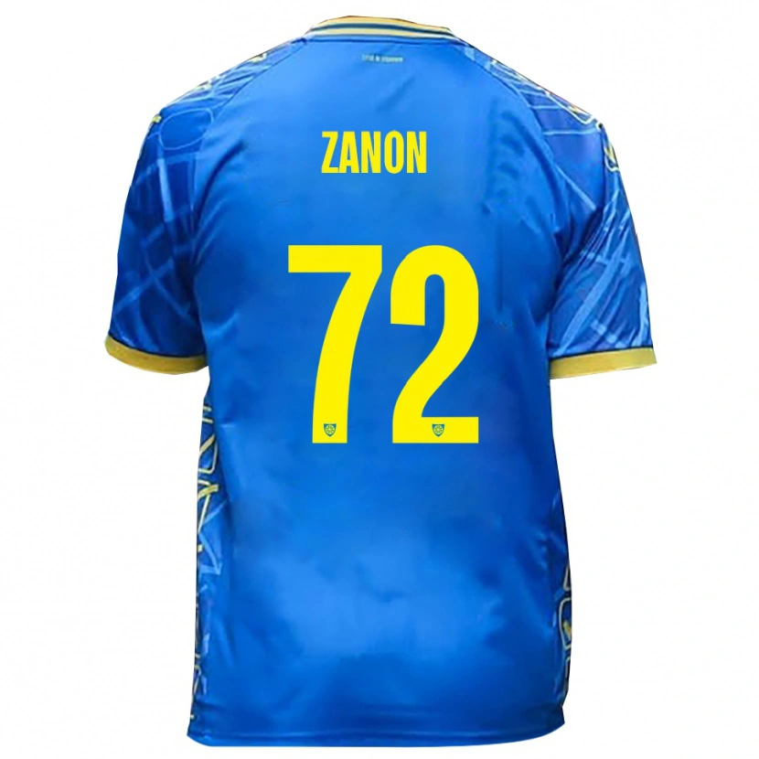 Danxen Kvinnor Simone Zanon #72 Himmelsblått Gult Hemmatröja Matchtröjor 2025/26 Tröjor T-Tröja