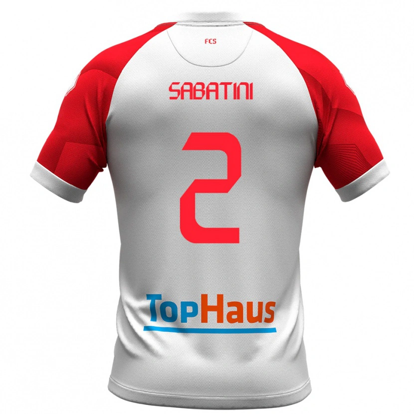 Danxen Kvinnor Carlo Sabatini #2 Vitt Rött Hemmatröja Matchtröjor 2025/26 Tröjor T-Tröja