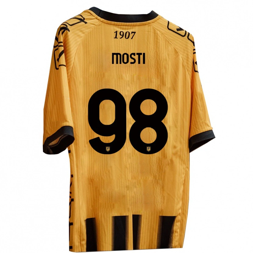 Danxen Kvinnor Nicola Mosti #98 Gult Svart Hemmatröja Matchtröjor 2025/26 Tröjor T-Tröja
