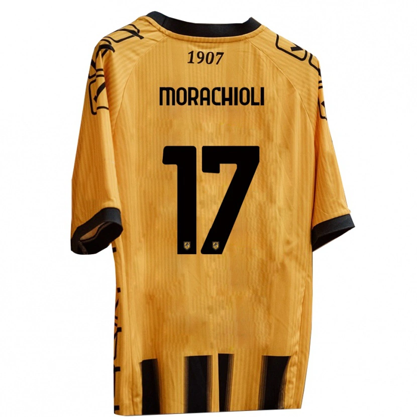 Danxen Kvinnor Gregorio Morachioli #17 Gult Svart Hemmatröja Matchtröjor 2025/26 Tröjor T-Tröja