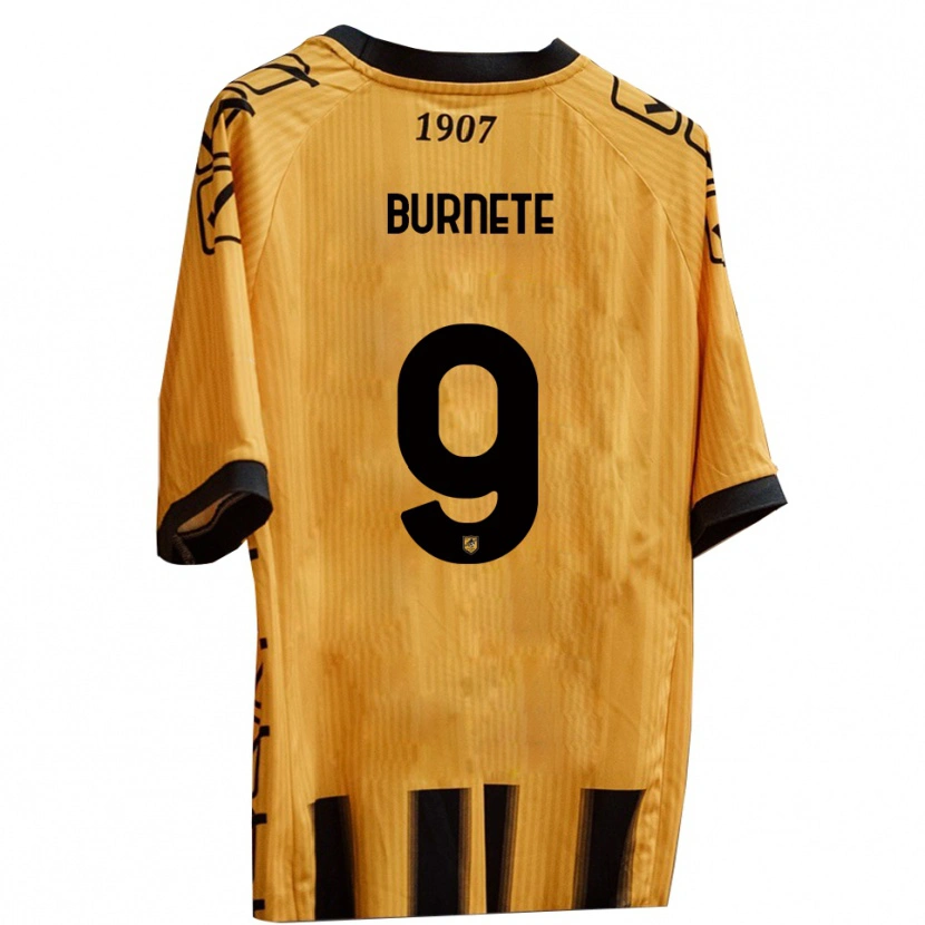Danxen Kvinnor Rareș Burnete #9 Gult Svart Hemmatröja Matchtröjor 2025/26 Tröjor T-Tröja