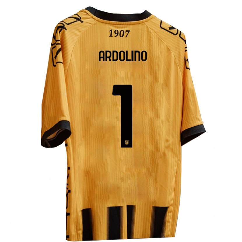 Danxen Kvinnor Antonio Ardolino #1 Gult Svart Hemmatröja Matchtröjor 2025/26 Tröjor T-Tröja