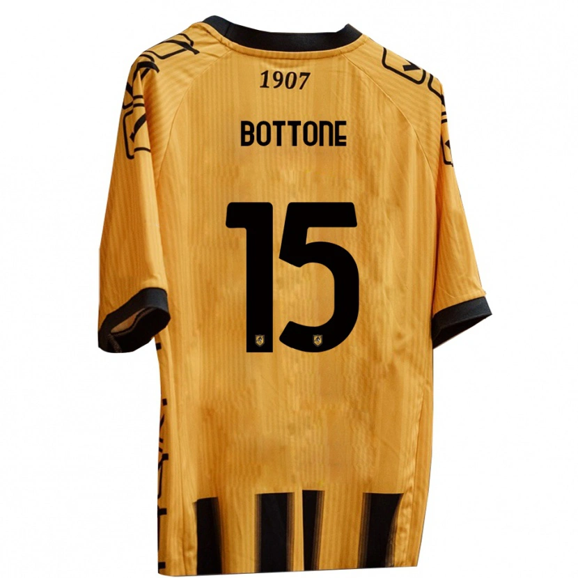Danxen Kvinnor Salvatore Bottone #15 Gult Svart Hemmatröja Matchtröjor 2025/26 Tröjor T-Tröja