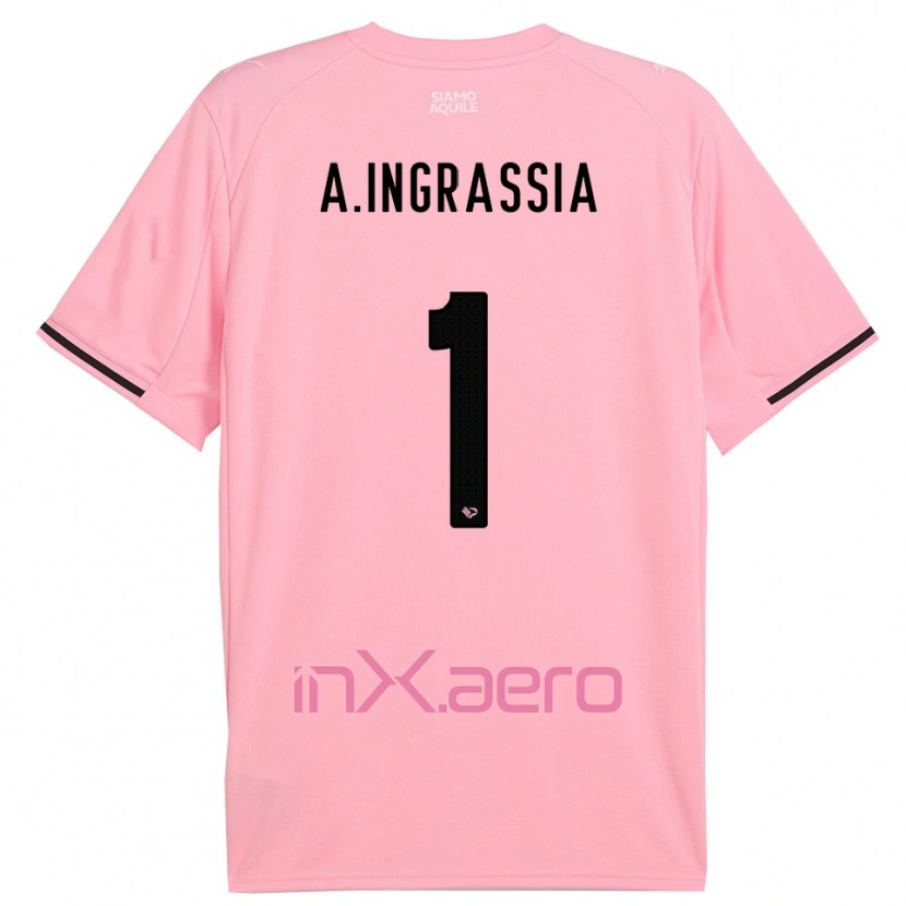 Danxen Kvinnor Antonio Ingrassia #1 Rosa Svart Hemmatröja Matchtröjor 2025/26 Tröjor T-Tröja