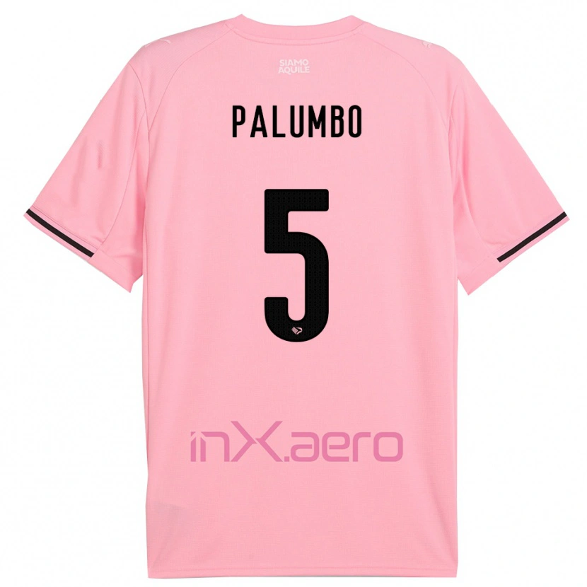 Danxen Kvinnor Antonio Palumbo #5 Rosa Svart Hemmatröja Matchtröjor 2025/26 Tröjor T-Tröja
