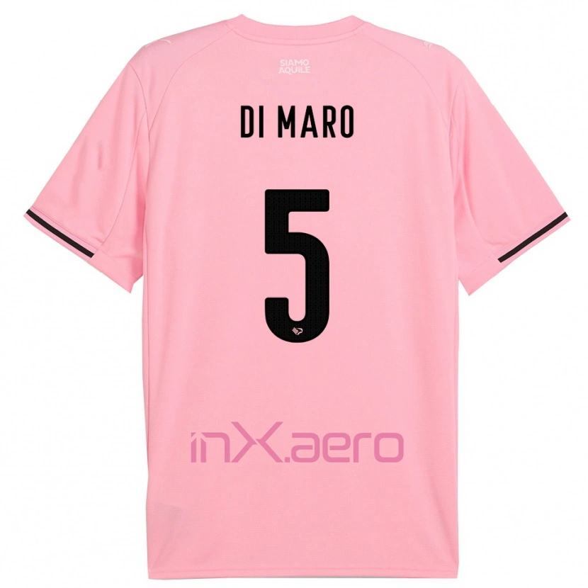 Danxen Kvinnor Filippo Di Maro #5 Rosa Svart Hemmatröja Matchtröjor 2025/26 Tröjor T-Tröja
