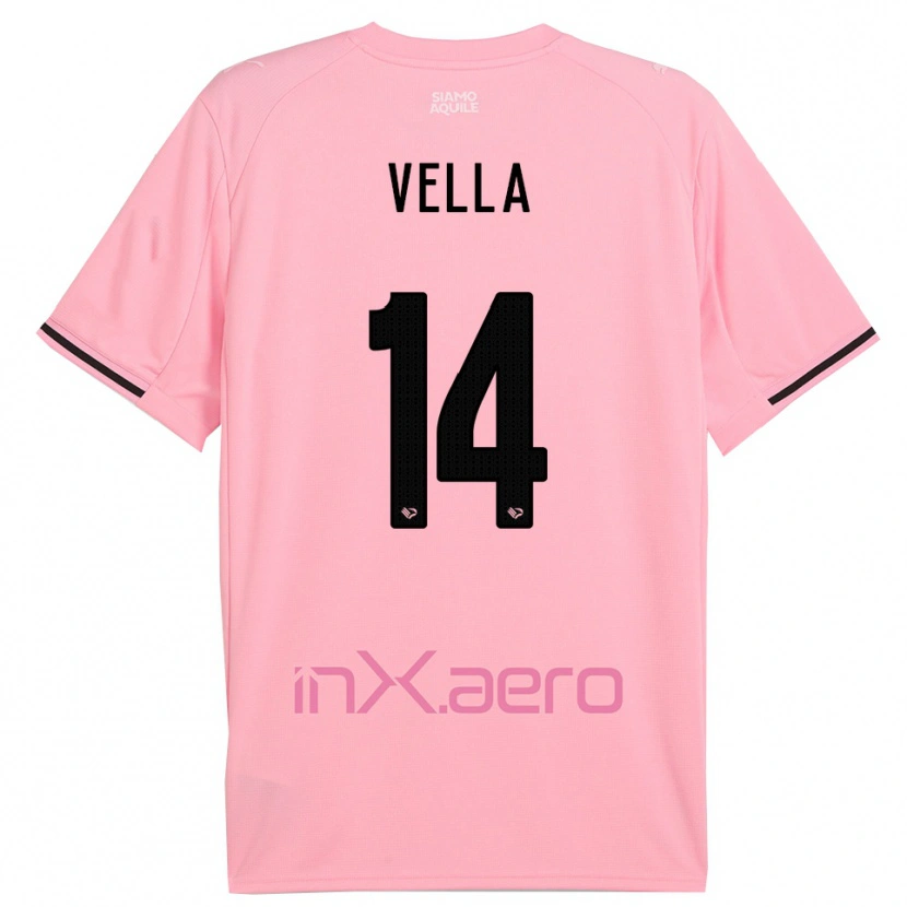 Danxen Kvinnor Andreas Vella #14 Rosa Svart Hemmatröja Matchtröjor 2025/26 Tröjor T-Tröja
