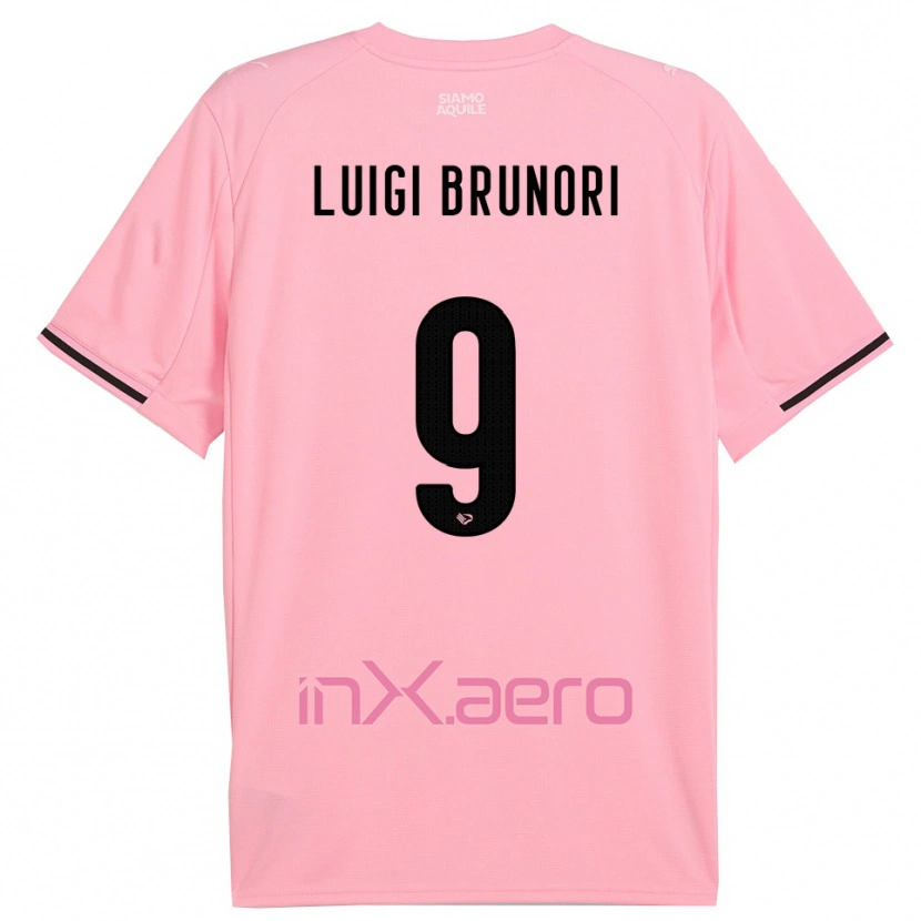 Danxen Kvinnor Matteo Luigi Brunori #9 Rosa Svart Hemmatröja Matchtröjor 2025/26 Tröjor T-Tröja