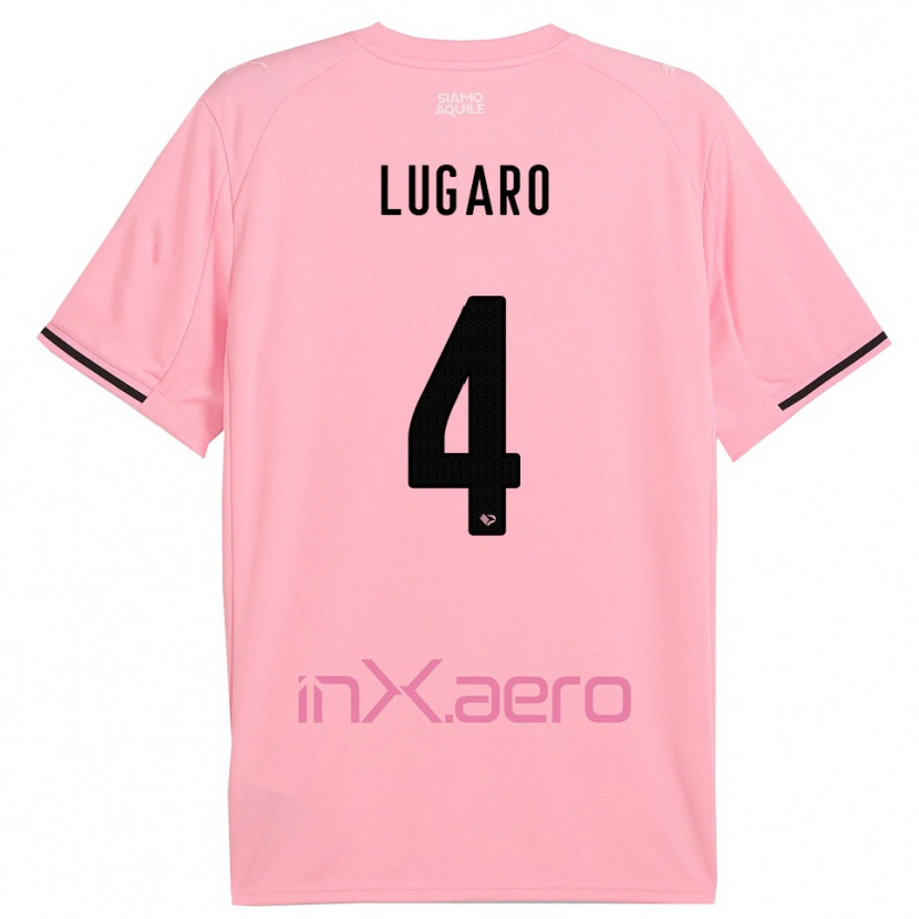 Danxen Kvinnor Lorenzo Lugaro #4 Rosa Svart Hemmatröja Matchtröjor 2025/26 Tröjor T-Tröja