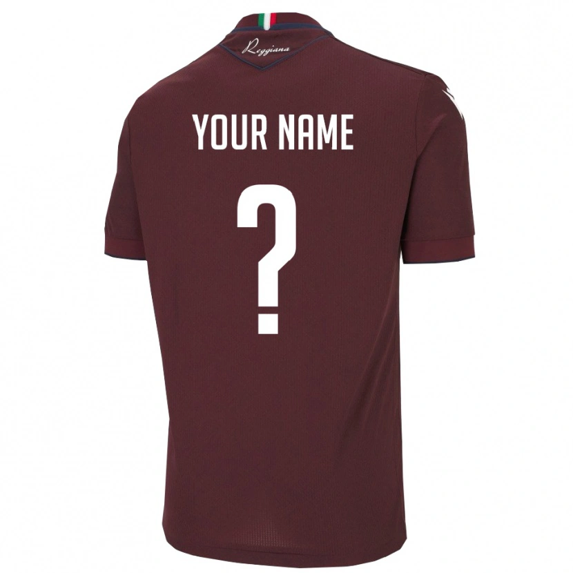 Danxen Kvinnor Ditt Namn #0 Bourgogne Vitt Hemmatröja Matchtröjor 2025/26 Tröjor T-Tröja