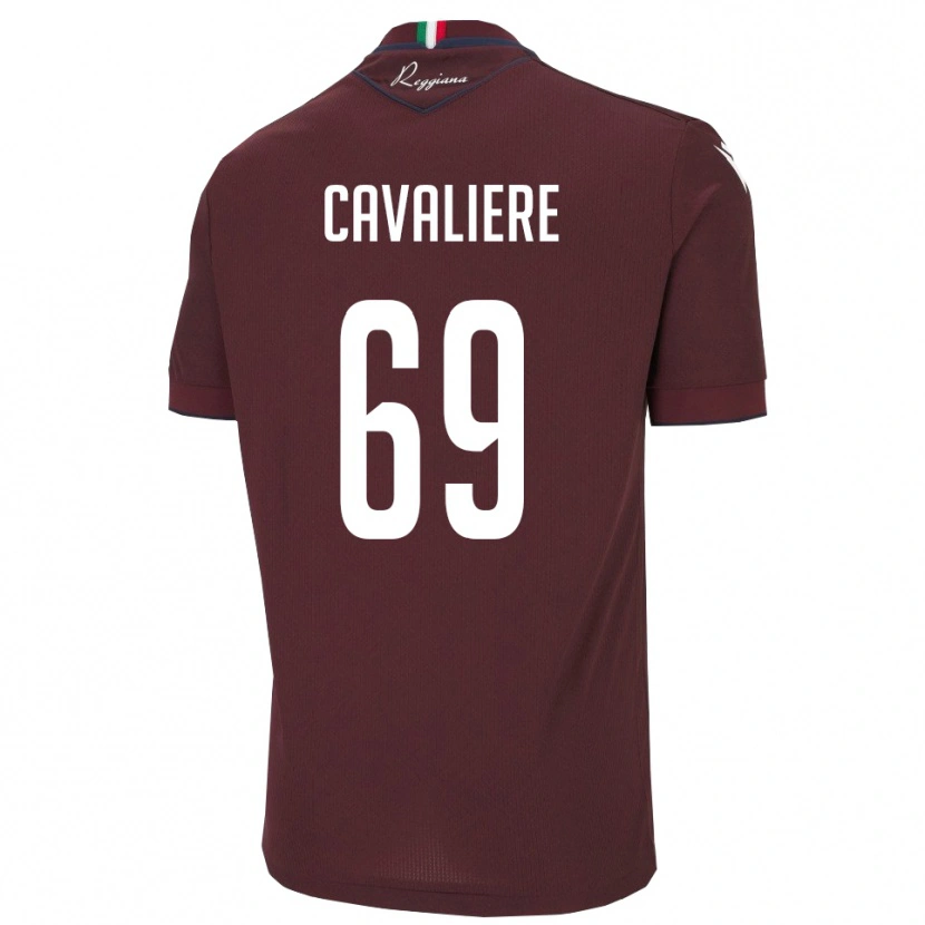 Danxen Kvinnor Edoardo Cavaliere #69 Bourgogne Vitt Hemmatröja Matchtröjor 2025/26 Tröjor T-Tröja