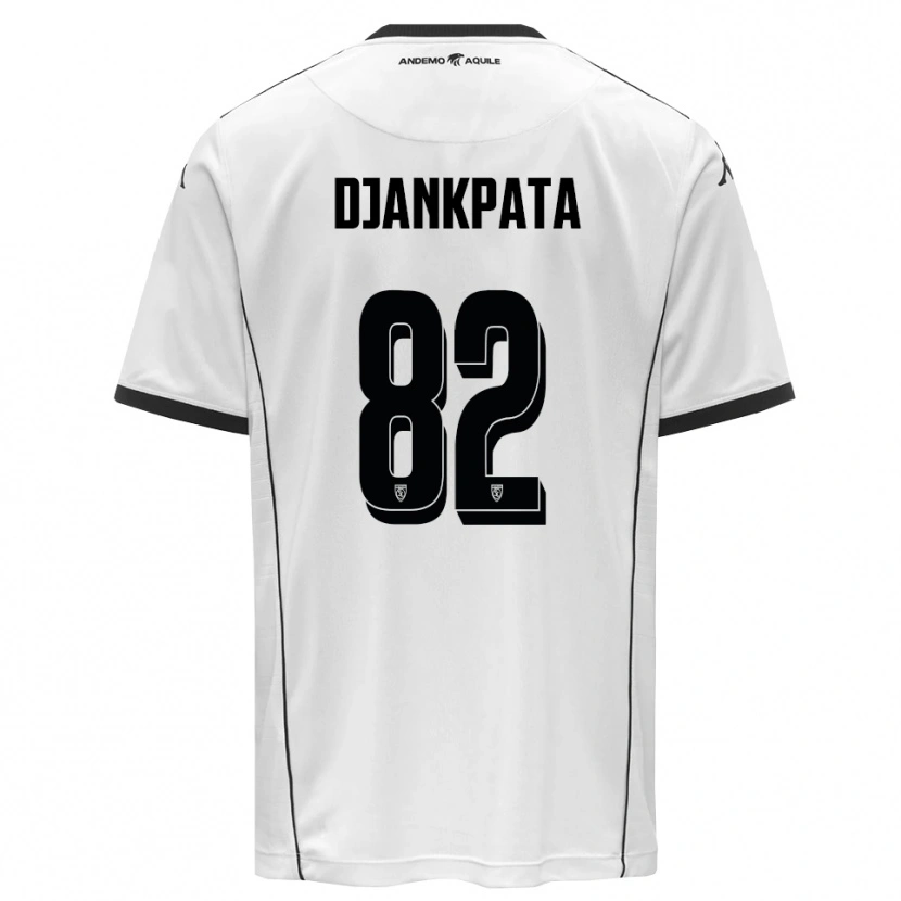 Danxen Kvinnor Halid Djankpata #82 Vit Svart Hemmatröja Matchtröjor 2025/26 Tröjor T-Tröja