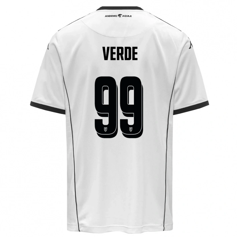 Danxen Kvinnor Daniele Verde #99 Vit Svart Hemmatröja Matchtröjor 2025/26 Tröjor T-Tröja