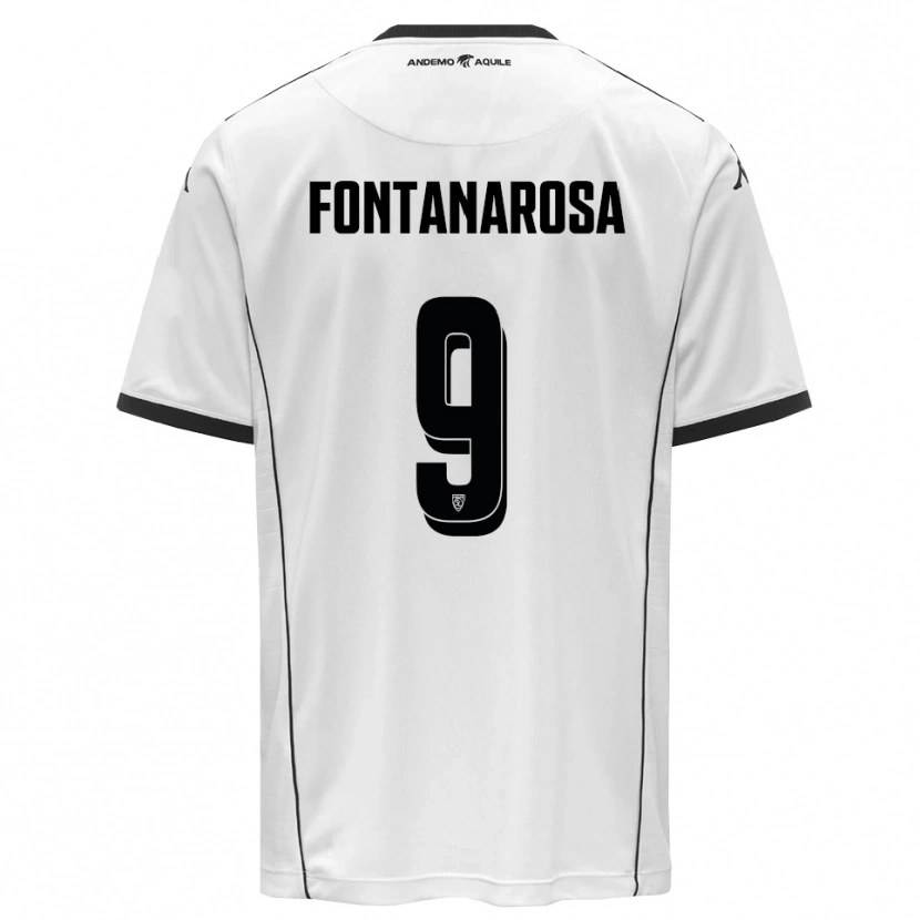 Danxen Kvinnor Riccardo Fontanarosa #9 Vit Svart Hemmatröja Matchtröjor 2025/26 Tröjor T-Tröja