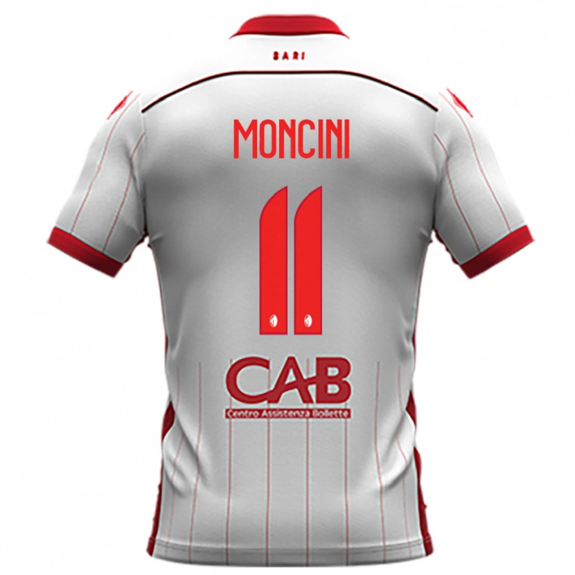 Danxen Kvinnor Gabriele Moncini #11 Vit Röd Hemmatröja Matchtröjor 2025/26 Tröjor T-Tröja