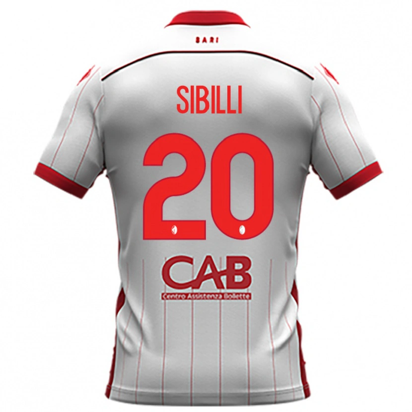 Danxen Kvinnor Giuseppe Sibilli #20 Vit Röd Hemmatröja Matchtröjor 2025/26 Tröjor T-Tröja