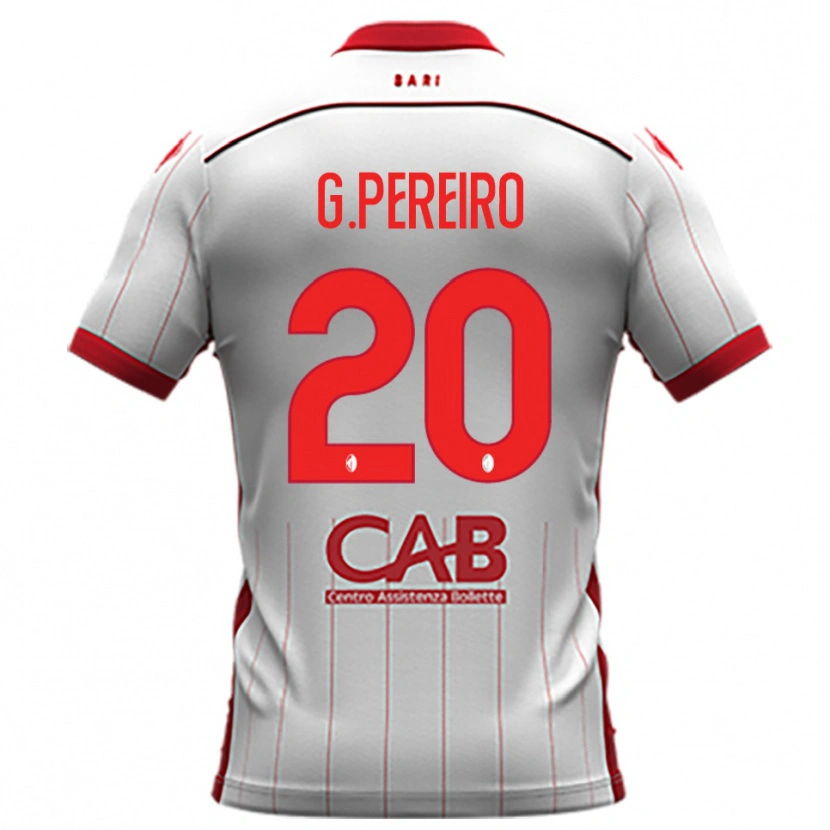 Danxen Kvinnor Gastón Pereiro #20 Vit Röd Hemmatröja Matchtröjor 2025/26 Tröjor T-Tröja