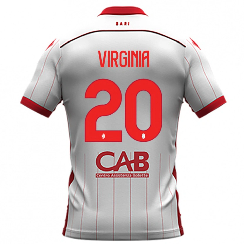 Danxen Kvinnor Kiswensida Virginia #20 Vit Röd Hemmatröja Matchtröjor 2025/26 Tröjor T-Tröja