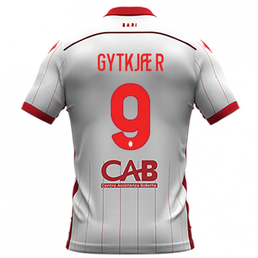 Danxen Kvinnor Christian Gytkjær #9 Vit Röd Hemmatröja Matchtröjor 2025/26 Tröjor T-Tröja