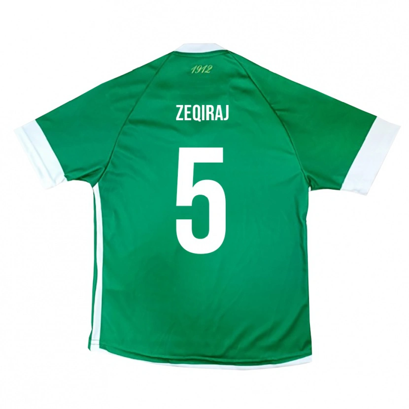 Danxen Kvinnor Leon Zeqiraj #5 Grön Vit Hemmatröja Matchtröjor 2025/26 Tröjor T-Tröja
