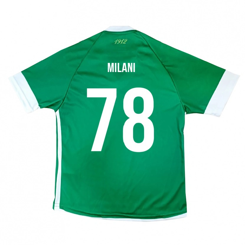 Danxen Kvinnor Alessandro Milani #78 Grön Vit Hemmatröja Matchtröjor 2025/26 Tröjor T-Tröja