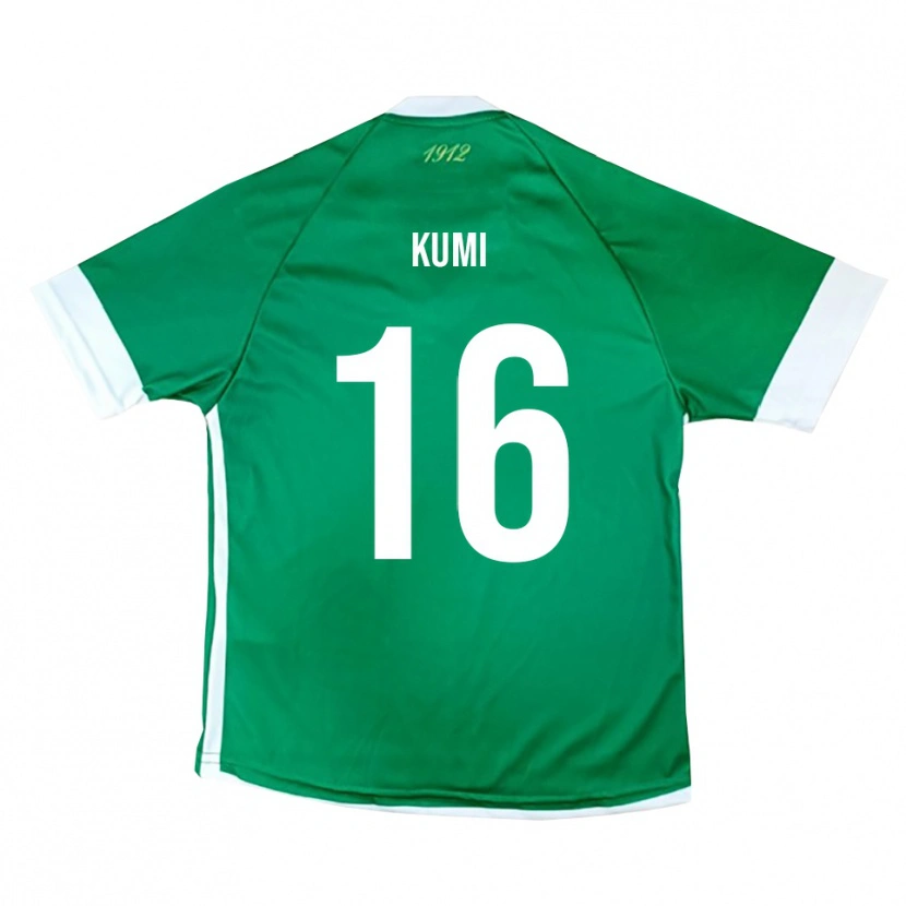 Danxen Kvinnor Justin Kumi #16 Grön Vit Hemmatröja Matchtröjor 2025/26 Tröjor T-Tröja