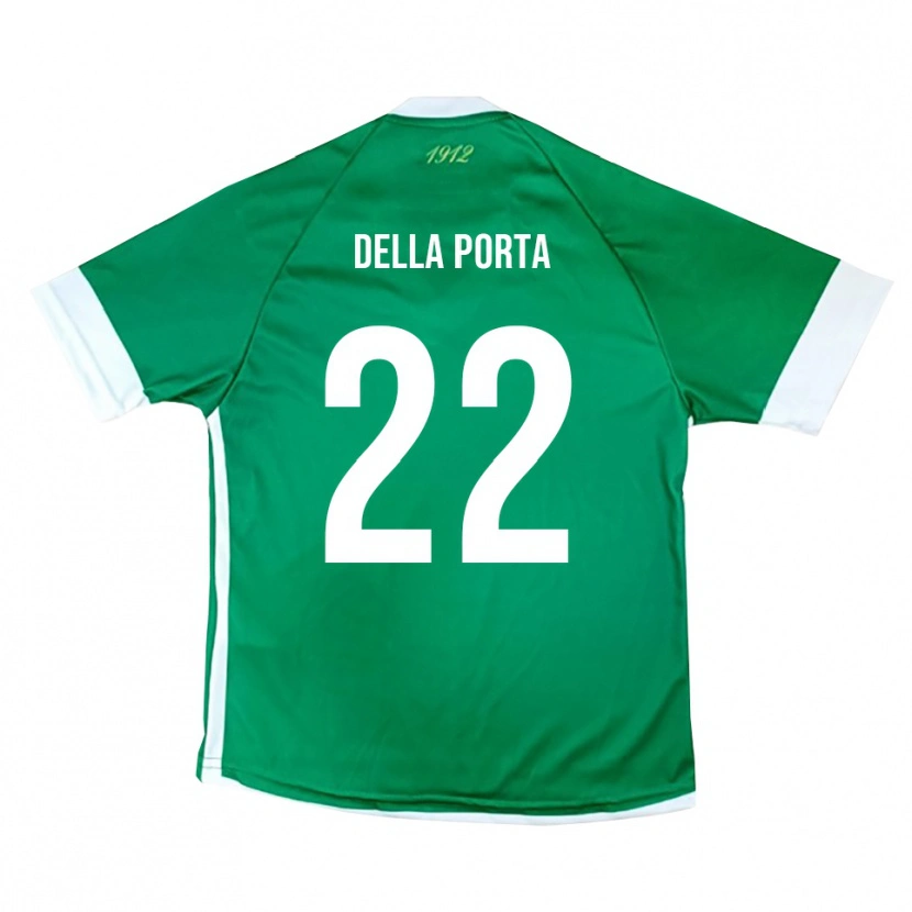 Danxen Kvinnor Simone Della Porta #22 Grön Vit Hemmatröja Matchtröjor 2025/26 Tröjor T-Tröja