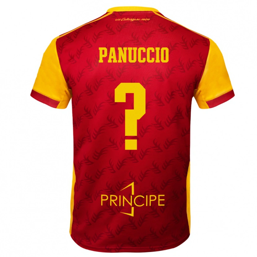 Danxen Kvinnor Giovanni Panuccio #0 Gul Röd Hemmatröja Matchtröjor 2025/26 Tröjor T-Tröja