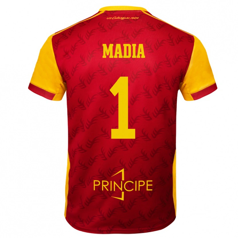 Danxen Kvinnor Lorenzo Madia #1 Gul Röd Hemmatröja Matchtröjor 2025/26 Tröjor T-Tröja