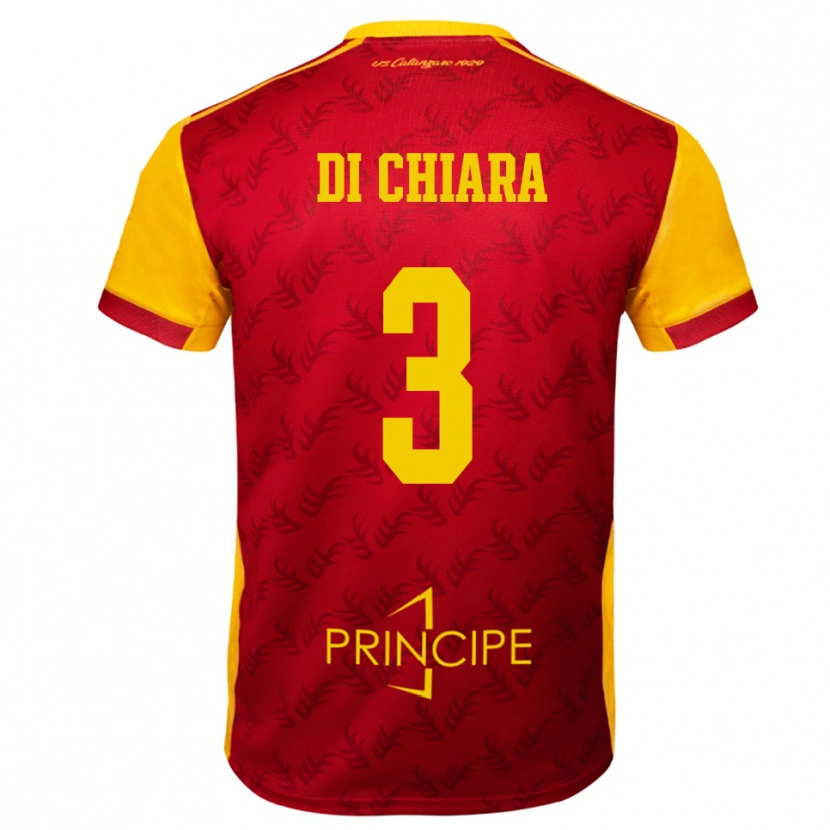 Danxen Kvinnor Gianluca Di Chiara #3 Gul Röd Hemmatröja Matchtröjor 2025/26 Tröjor T-Tröja
