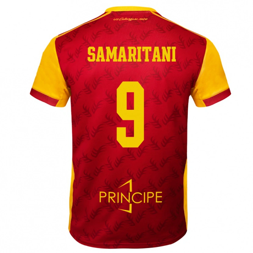 Danxen Kvinnor Cristian Samaritani #9 Gul Röd Hemmatröja Matchtröjor 2025/26 Tröjor T-Tröja