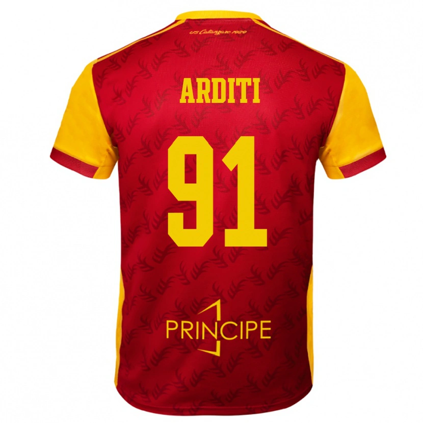 Danxen Kvinnor Gabriel Arditi #91 Gul Röd Hemmatröja Matchtröjor 2025/26 Tröjor T-Tröja