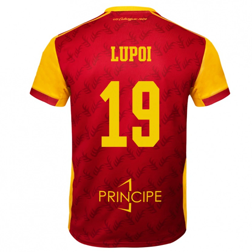 Danxen Kvinnor Daniele Lupoi #19 Gul Röd Hemmatröja Matchtröjor 2025/26 Tröjor T-Tröja