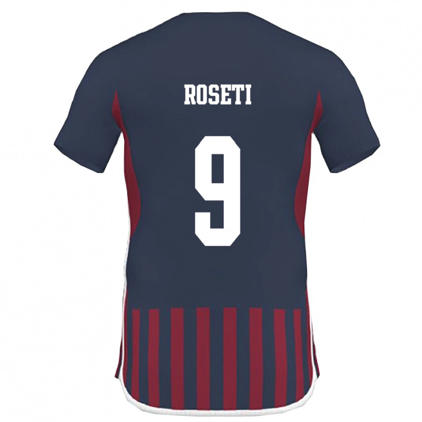 Danxen Kvinnor Christian Roseti #9 Marinblå Röd Hemmatröja Matchtröjor 2025/26 Tröjor T-Tröja