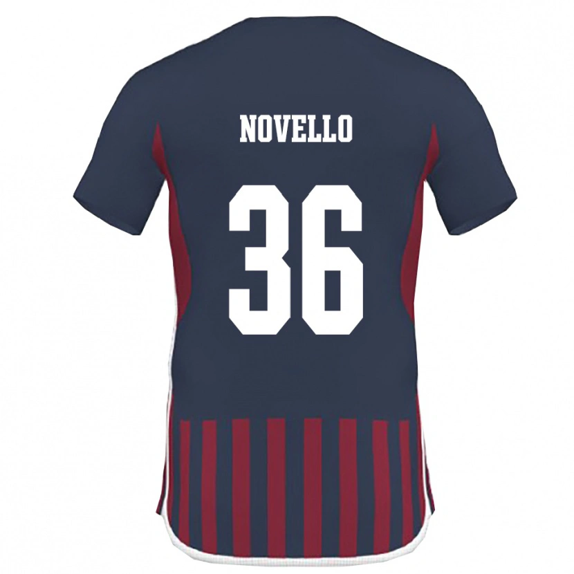 Danxen Kvinnor Jahce Novello #36 Marinblå Röd Hemmatröja Matchtröjor 2025/26 Tröjor T-Tröja