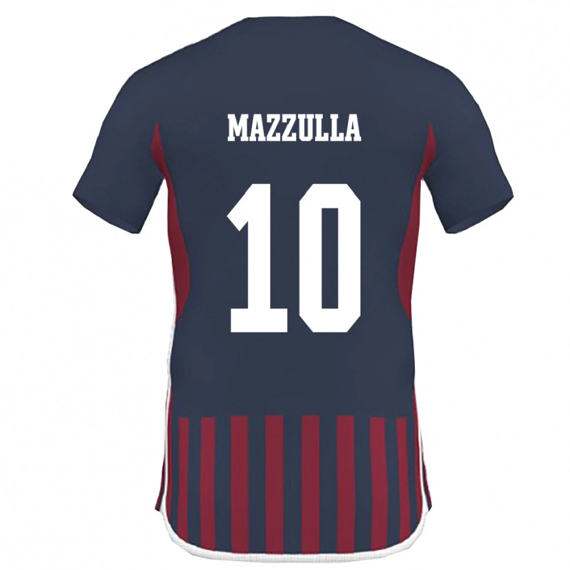 Danxen Kvinnor Adolfo Mazzulla #10 Marinblå Röd Hemmatröja Matchtröjor 2025/26 Tröjor T-Tröja