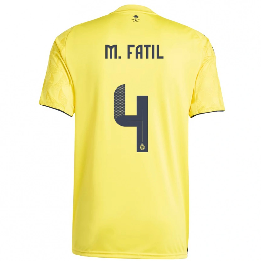Danxen Kvinnor Mohammed Al-Fatil #4 Gul Svart Hemmatröja Matchtröjor 2025/26 Tröjor T-Tröja