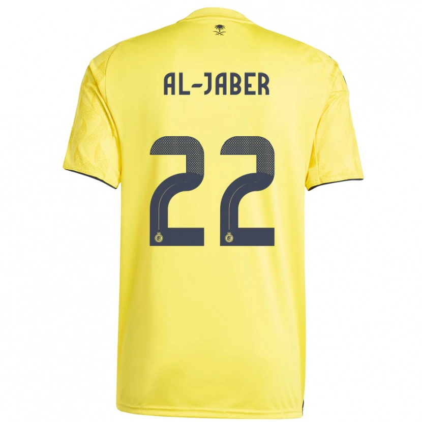 Danxen Kvinnor Abdulmalik Al-Jaber #22 Gul Svart Hemmatröja Matchtröjor 2025/26 Tröjor T-Tröja