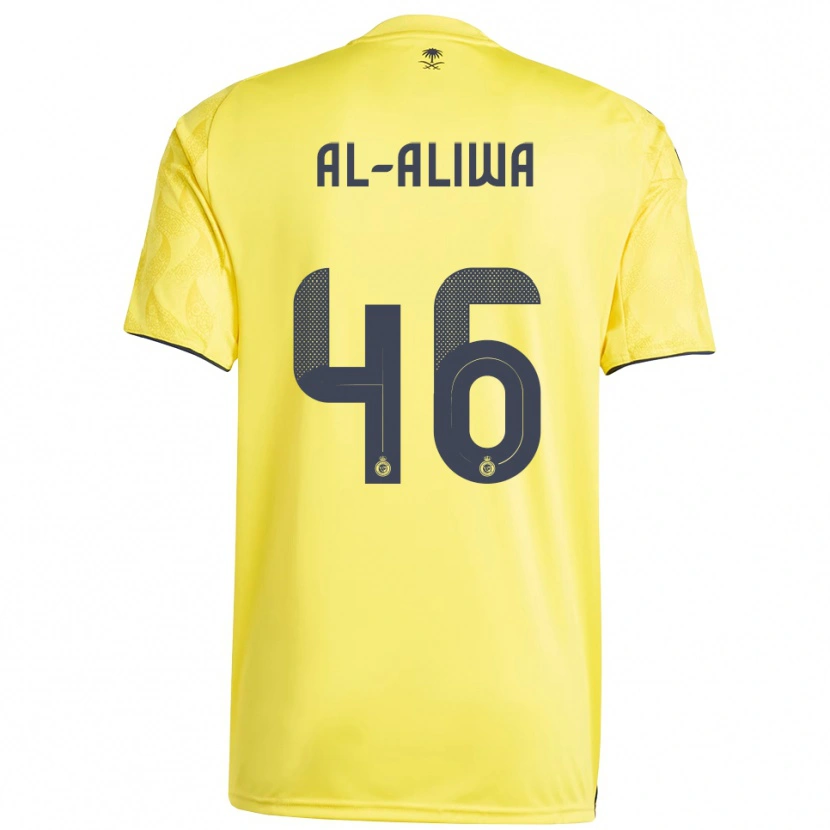 Danxen Kvinnor Abdulaziz Al-Aliwa #46 Gul Svart Hemmatröja Matchtröjor 2025/26 Tröjor T-Tröja