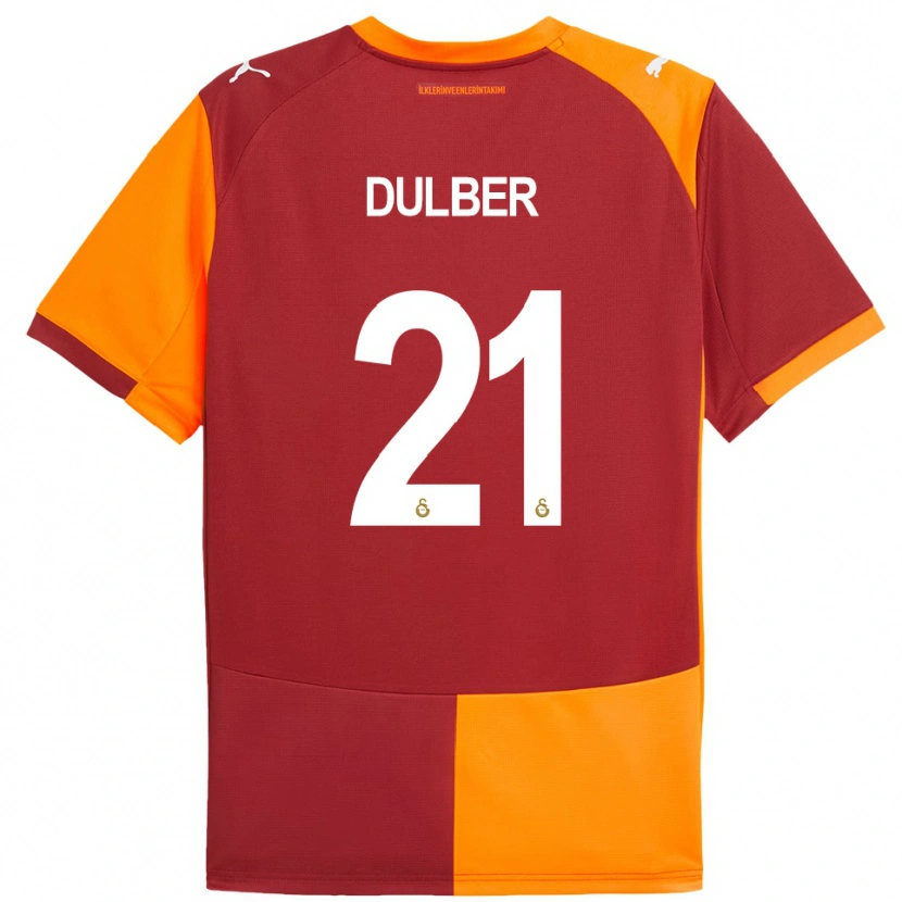 Danxen Kvinnor Didem Dülber #21 Röd Orange Hemmatröja Matchtröjor 2025/26 Tröjor T-Tröja