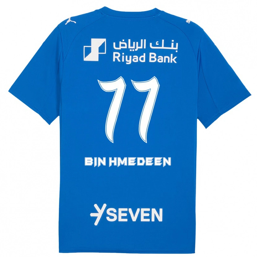 Danxen Kvinnor Raghad Bin Hmedeen #77 Blå Vit Hemmatröja Matchtröjor 2025/26 Tröjor T-Tröja
