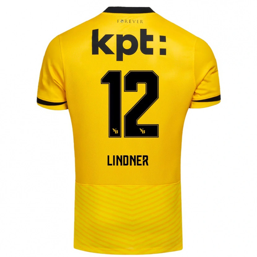 Danxen Kvinnor Heinz Lindner #12 Gul Svart Hemmatröja Matchtröjor 2025/26 Tröjor T-Tröja