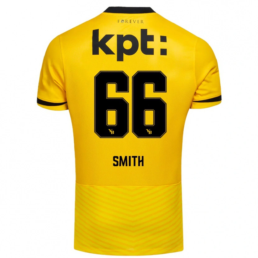 Danxen Kvinnor Rhodri Smith #66 Gul Svart Hemmatröja Matchtröjor 2025/26 Tröjor T-Tröja