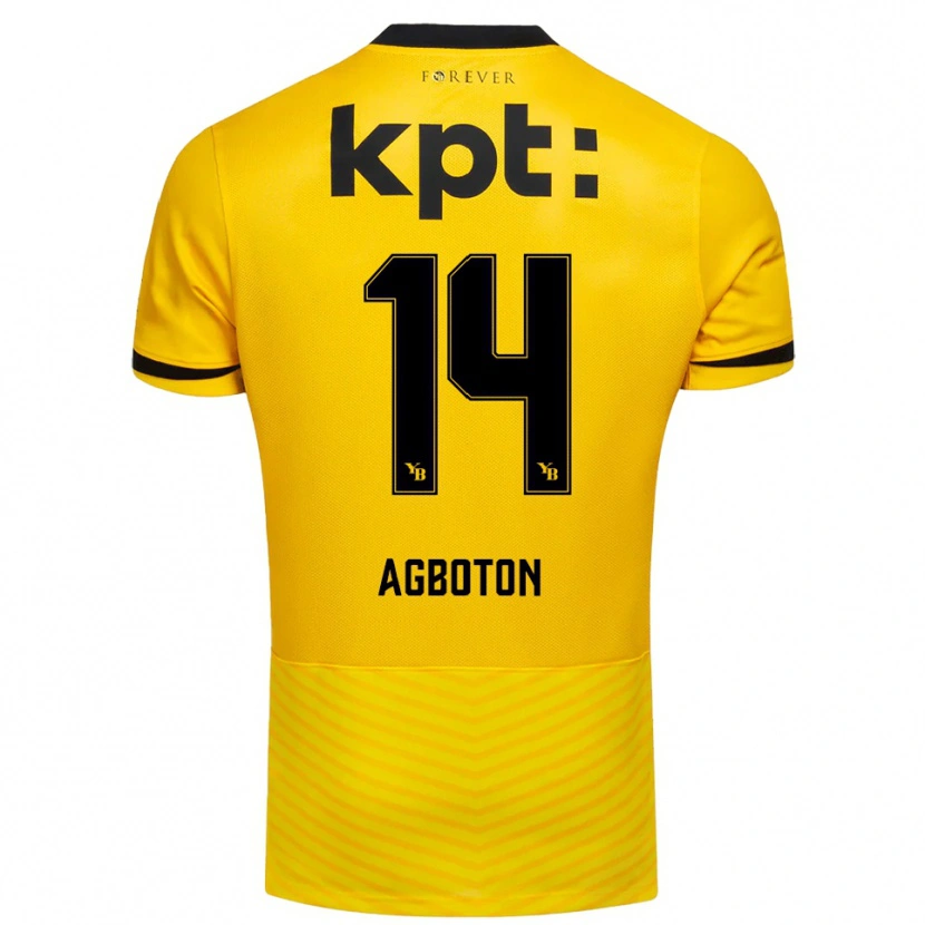 Danxen Kvinnor Marc-Alexis Agboton #14 Gul Svart Hemmatröja Matchtröjor 2025/26 Tröjor T-Tröja