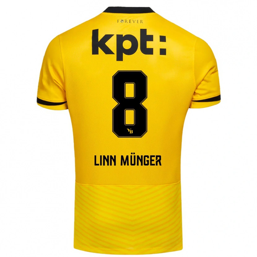 Danxen Kvinnor Noa Linn Münger #8 Gul Svart Hemmatröja Matchtröjor 2025/26 Tröjor T-Tröja