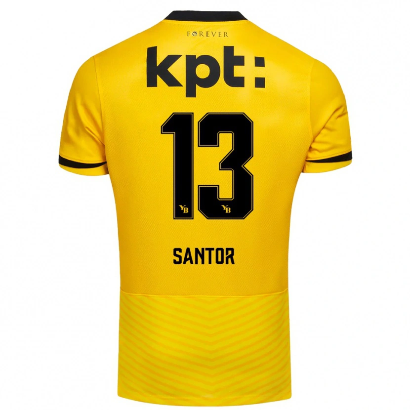 Danxen Kvinnor Luca Santor #13 Gul Svart Hemmatröja Matchtröjor 2025/26 Tröjor T-Tröja
