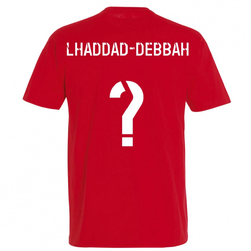 Danxen Kvinnor Yanis Lhaddad-Debbah #0 Rött Gult Hemmatröja Matchtröjor 2025/26 Tröjor T-Tröja