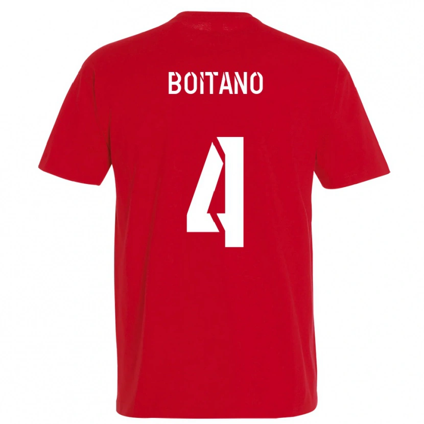 Danxen Kvinnor Jean-Baptiste Boitano #4 Rött Gult Hemmatröja Matchtröjor 2025/26 Tröjor T-Tröja