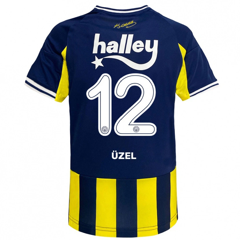 Danxen Kvinnor Nevzat Üzel #12 Gul Marinblå Vit Hemmatröja Matchtröjor 2025/26 Tröjor T-Tröja