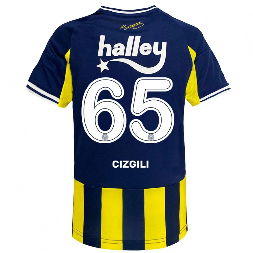 Danxen Kvinnor Muharrem Cizgili #65 Gul Marinblå Vit Hemmatröja Matchtröjor 2025/26 Tröjor T-Tröja